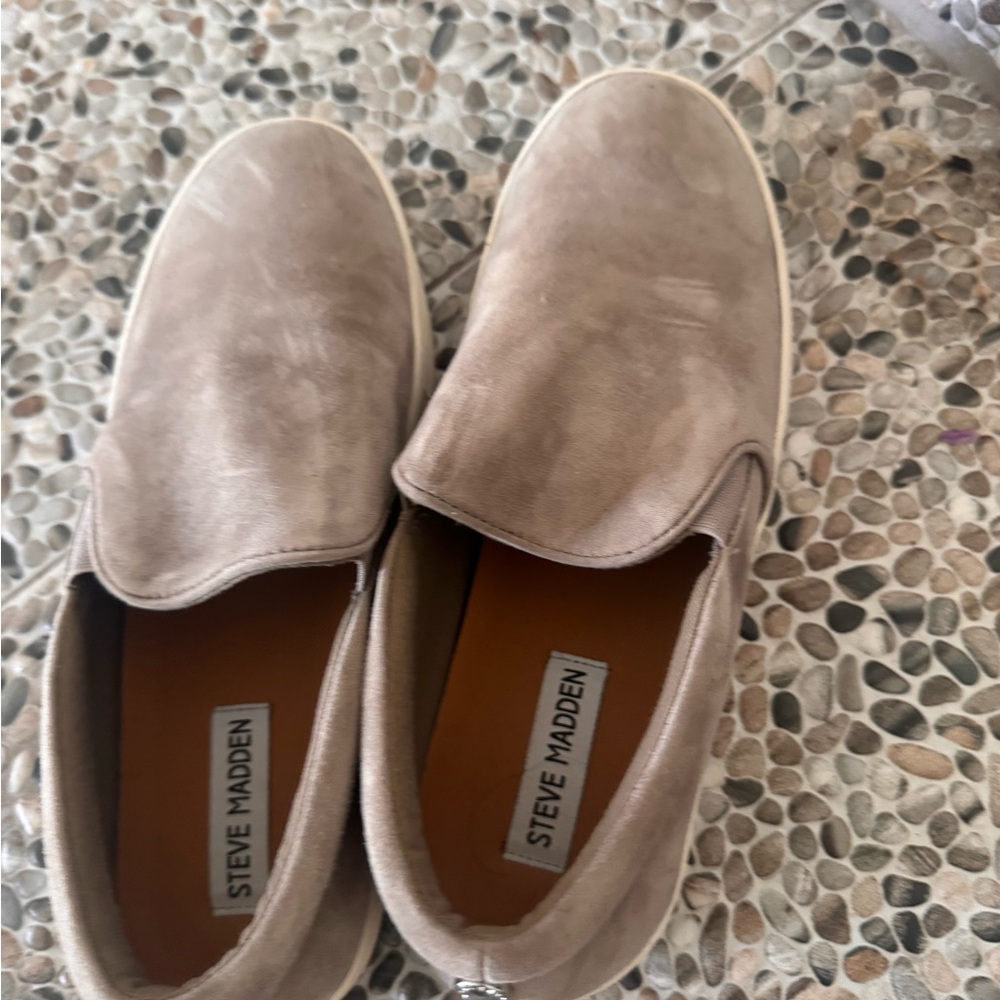 Steve Madden Men's Tan Slip-On Shoes